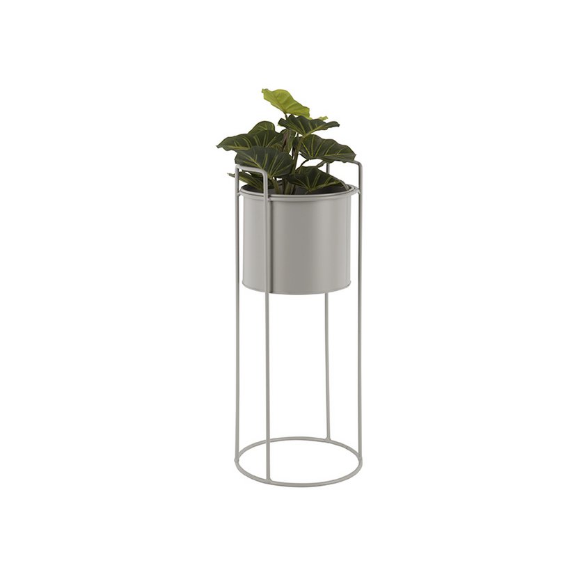 Pflanzentopf-Dreierset Grau 80 cm – runde Pflanzgefäße aus Eisen