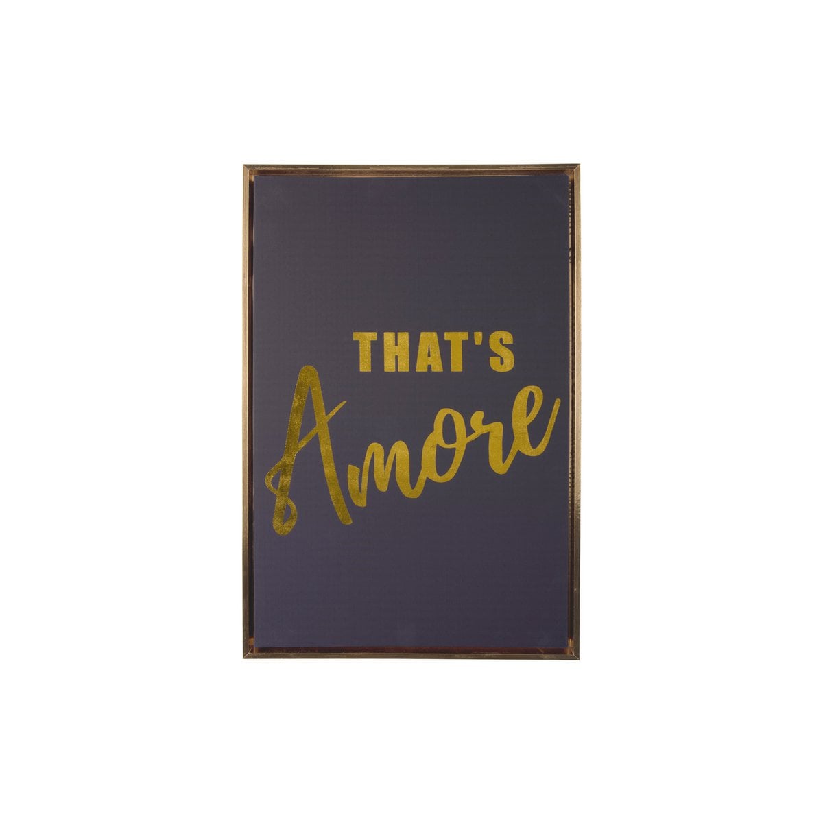 Amore Wandbild Schwarz mit Gold 60 cm Present Time
