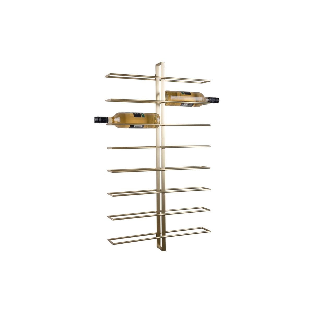 Wand Weinregal Metall für 16 Flaschen 52x90 cm Weinflaschenhalter