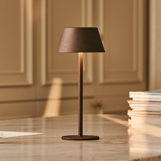 LED Tischlampe Milou Mocha Brown dimmbar kabellos USB