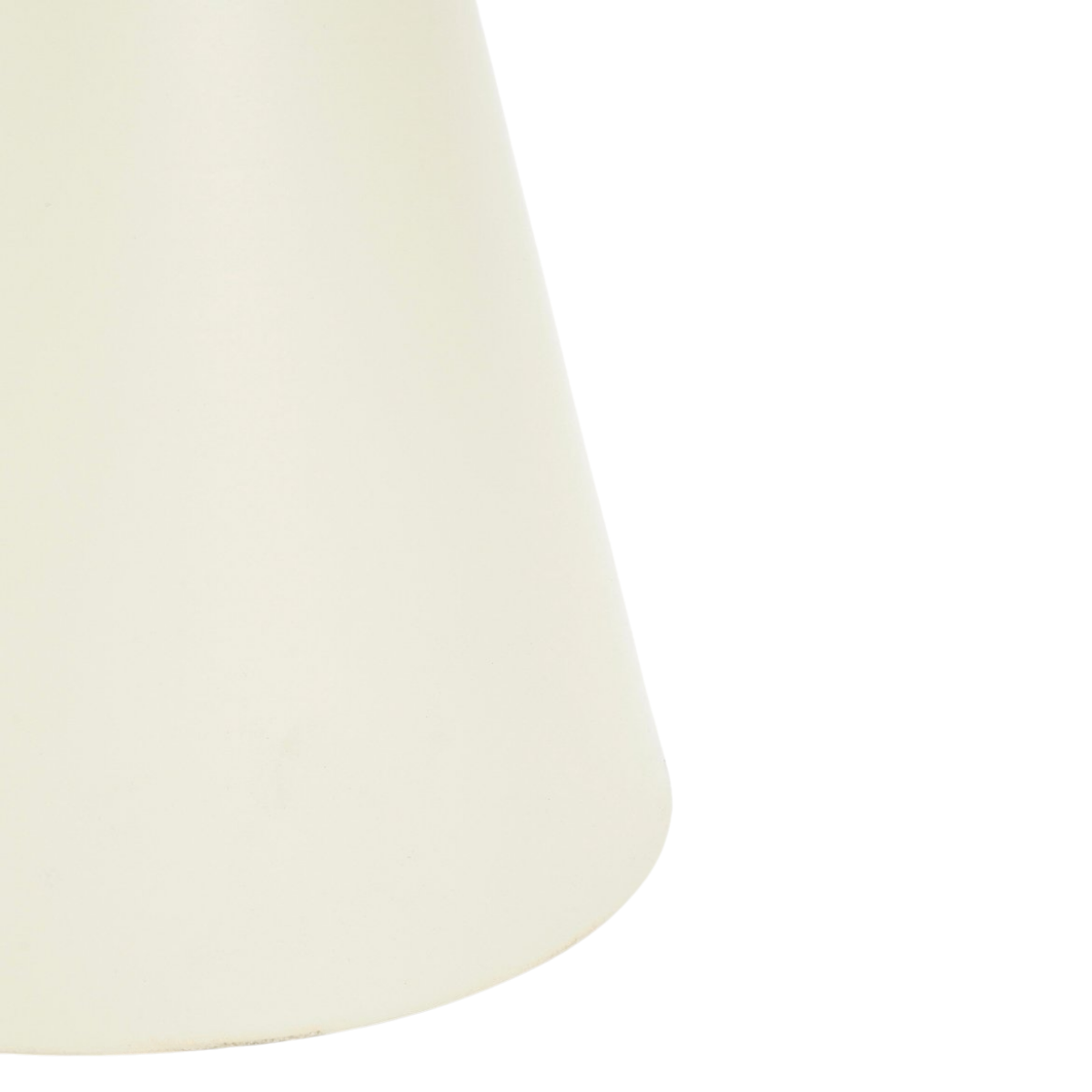 Beistelltisch rund Metall cremeweiß konische Form