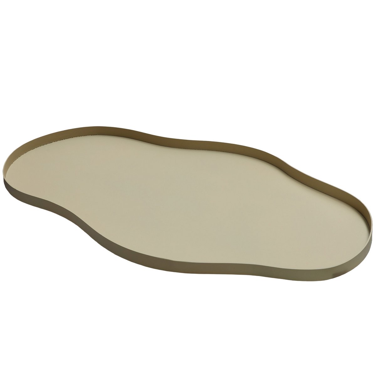 Metalltablett Bauru Beige 44 × 25 oder 66 × 37,5 cm
