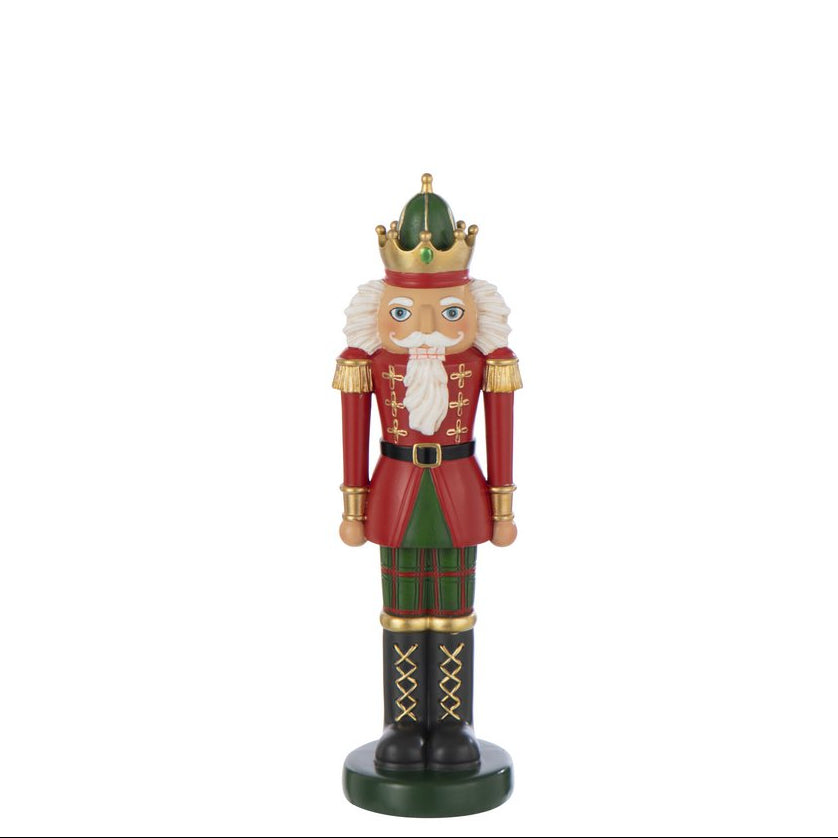 Weihnachtsfigur Nussknacker Figur S Polyresin rot grün