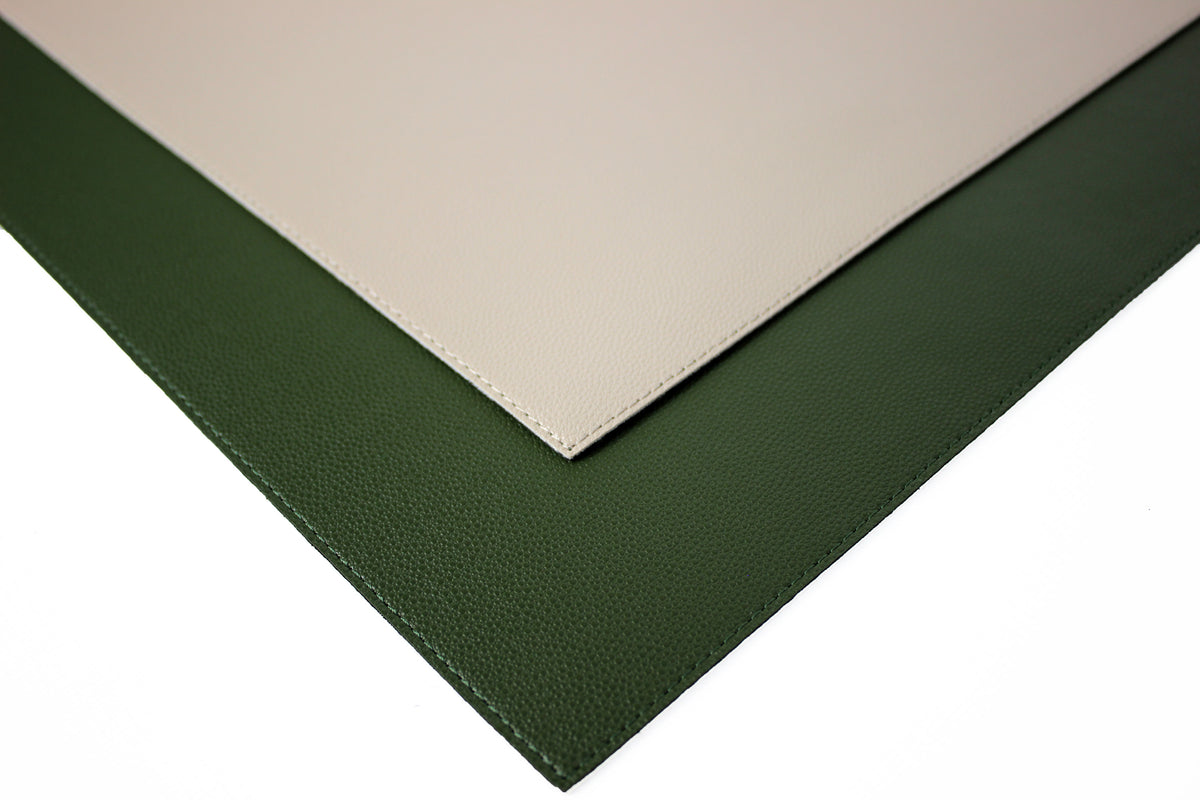 Signature 6er Tischsets aus Kunstleder in Glattleder-Optik, 45 x 33 cm