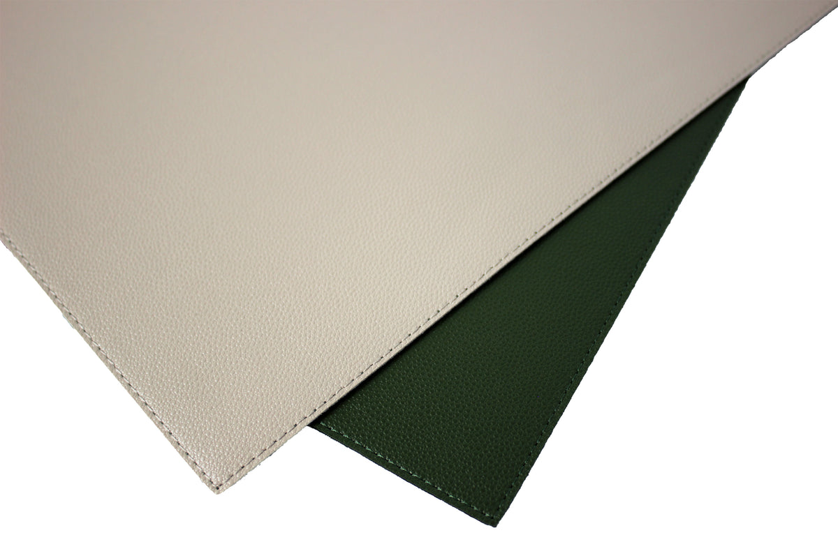 Signature 6er Tischsets aus Kunstleder in Glattleder-Optik, 45 x 33 cm
