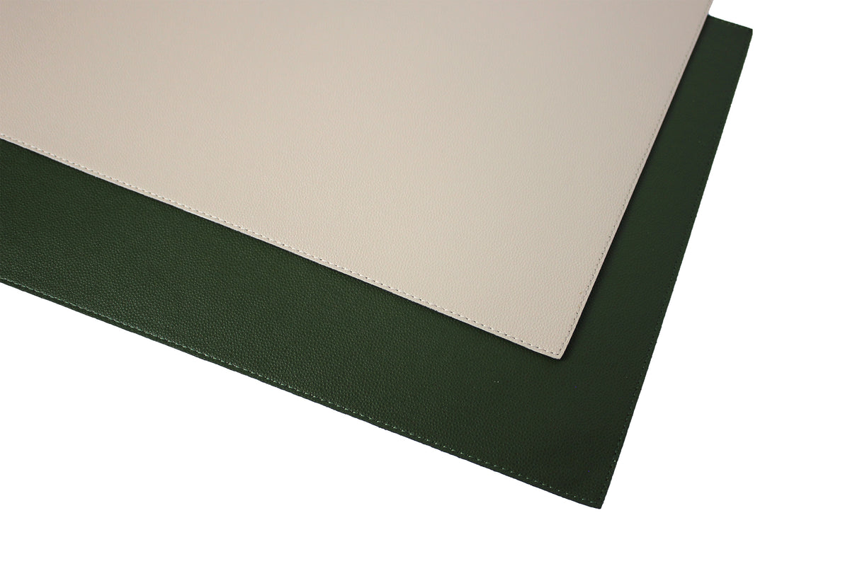 Signature 6er Tischsets aus Kunstleder in Glattleder-Optik, 45 x 33 cm