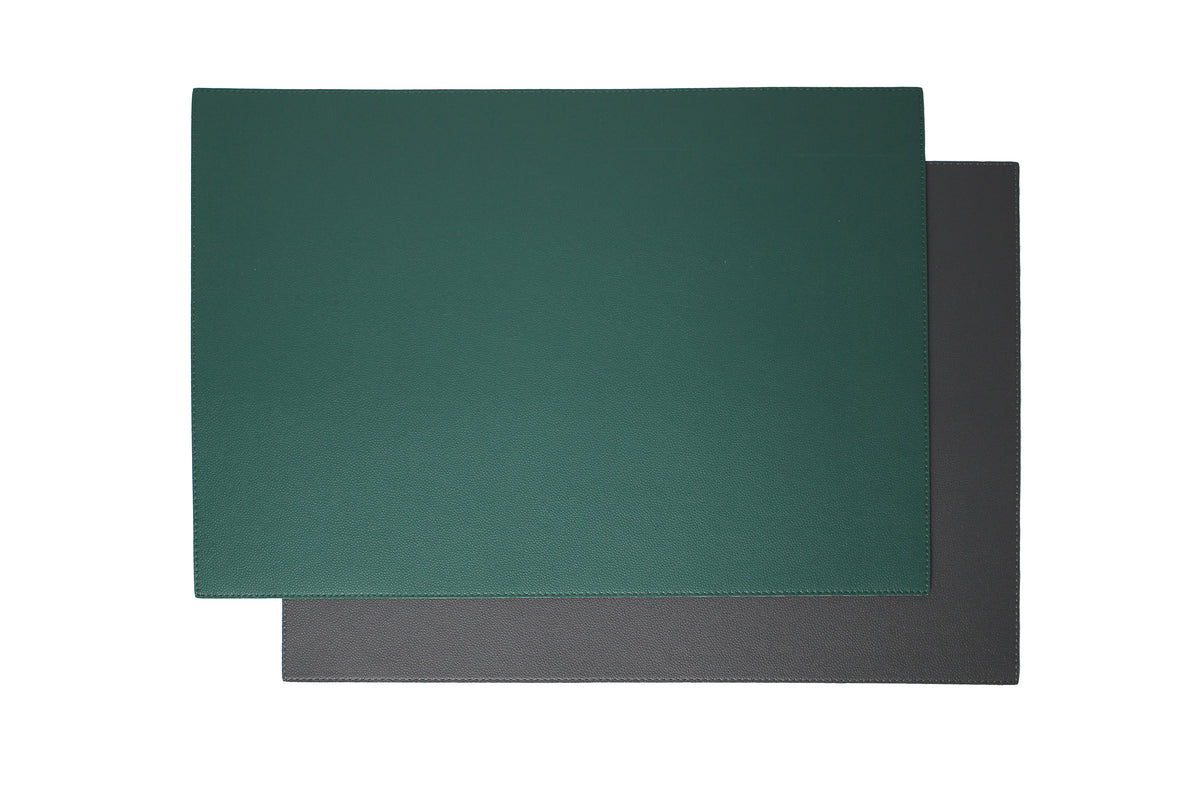 Signature 6er Tischsets aus Kunstleder in Glattleder-Optik, 45 x 33 cm
