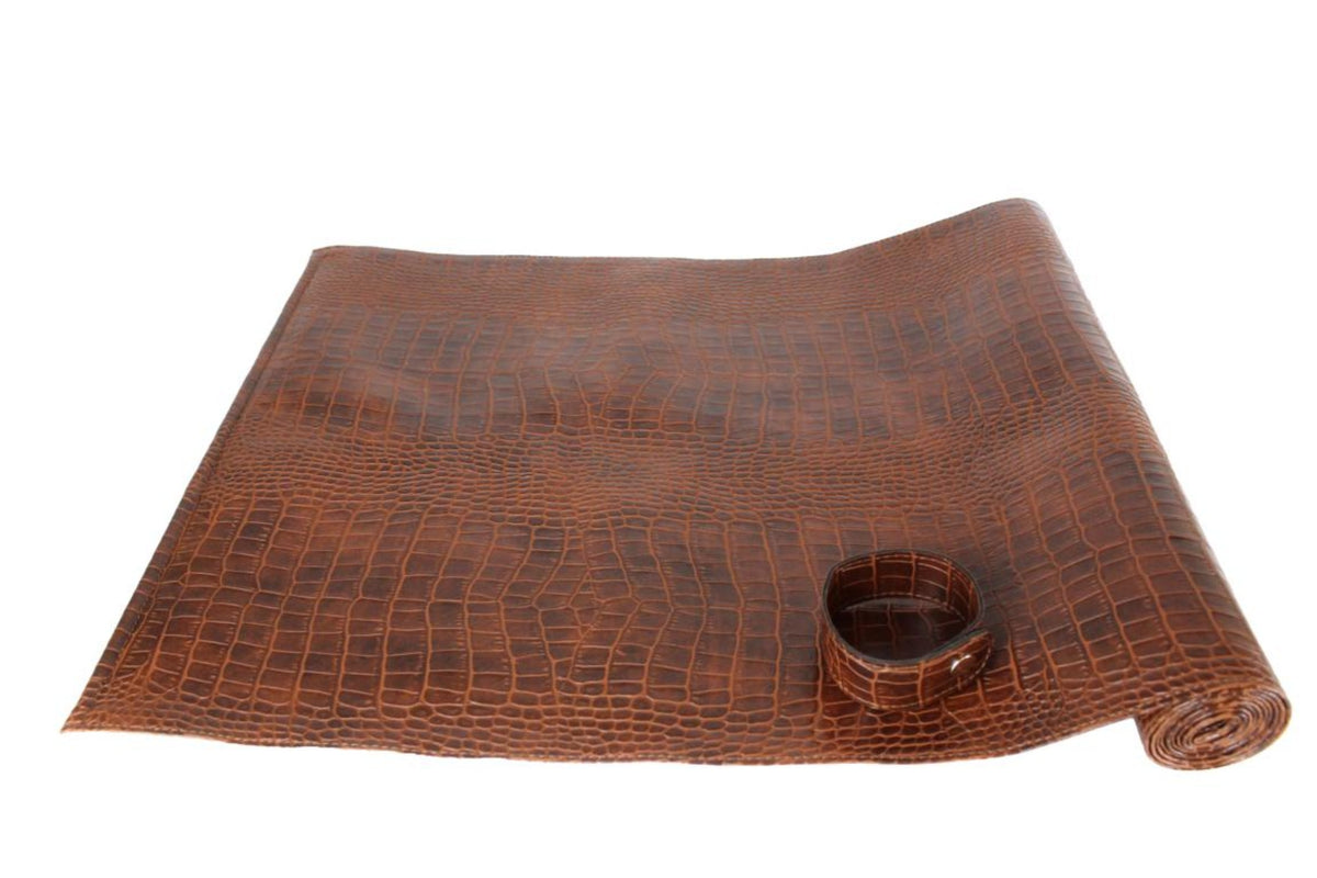 Signature Tischläufer Leder hellbraun AP-174-A01 cosy home – Cosy Home Ideas