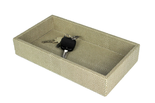 Tablett klein pastell grün mit Schlüssel Organizer