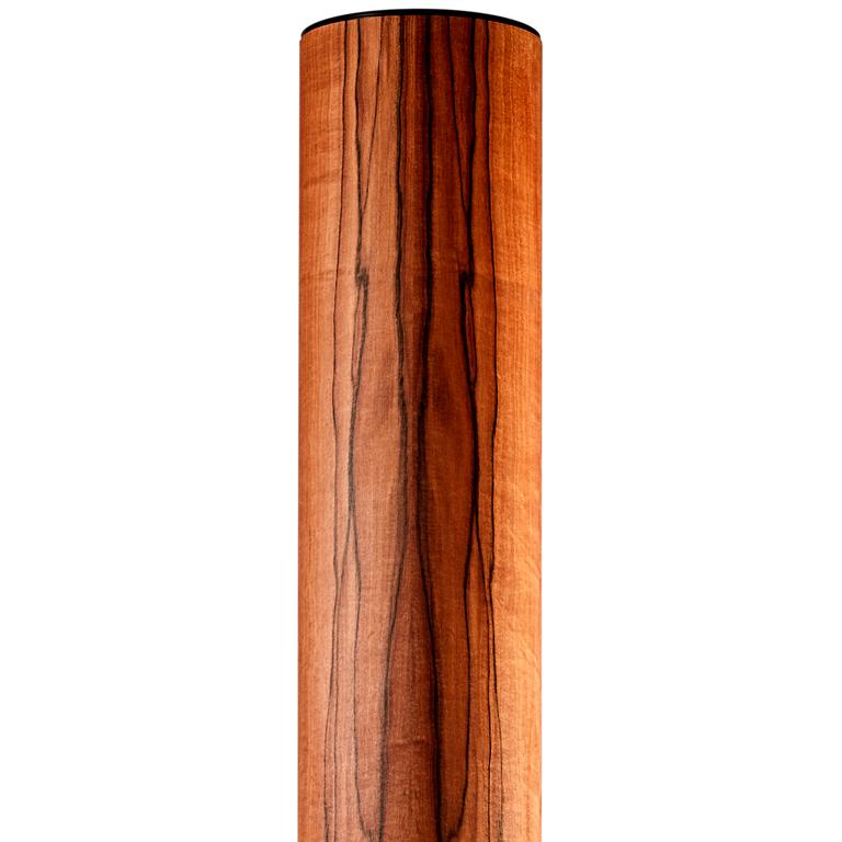 Lampenschirm Zylinder in Satin Apfelbaum Furnier mit Streifen von Leuchtnatur