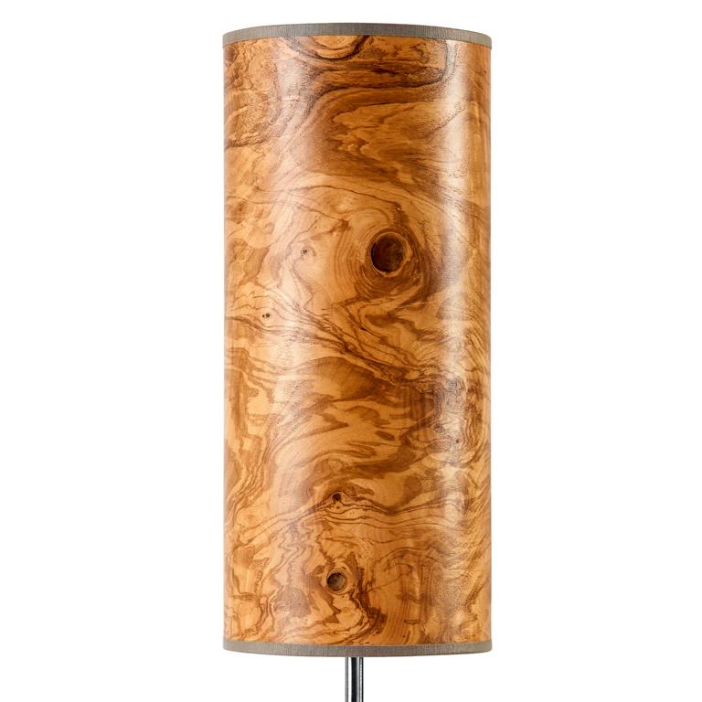 Lampenschirm in Holz braun von Leuchtnatur Zylinderform