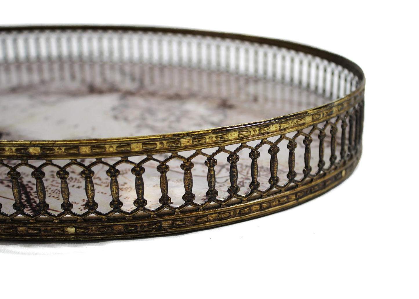 Signature tray oval cream dark grey FC-115