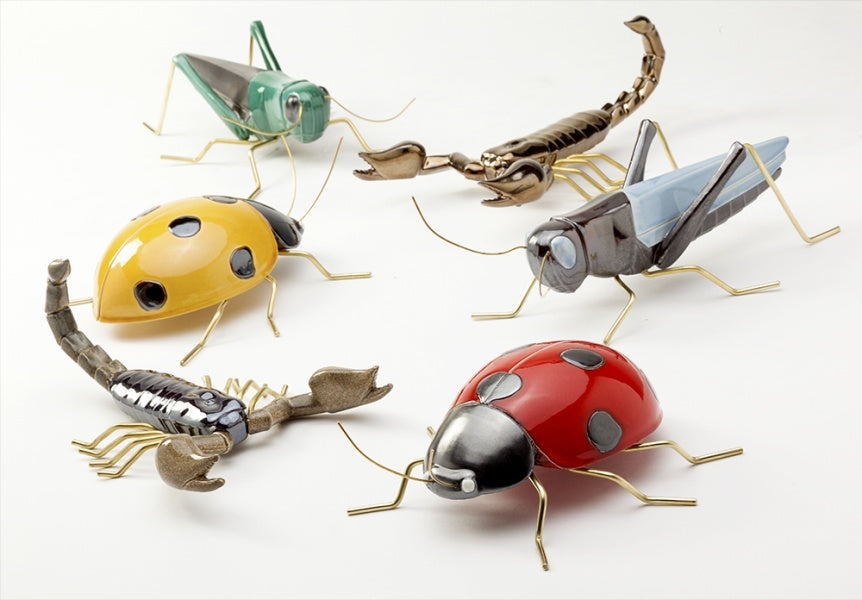 Insekten aus der Faunakollektion von Mambo Marienkäfer, Skorpion, Grashüpfer