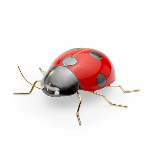Ladybug rot Marienkäfer aus Kermaik von Mambo Factory als Dekofigur