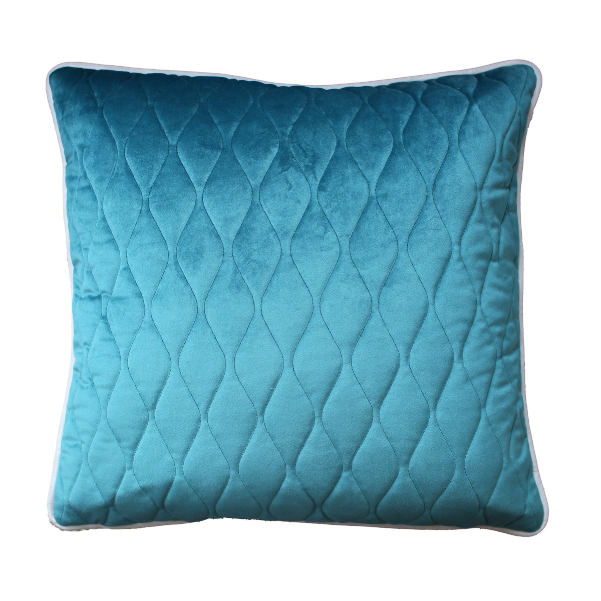 Sofakissen Samt türkis petrol 50x50 cm