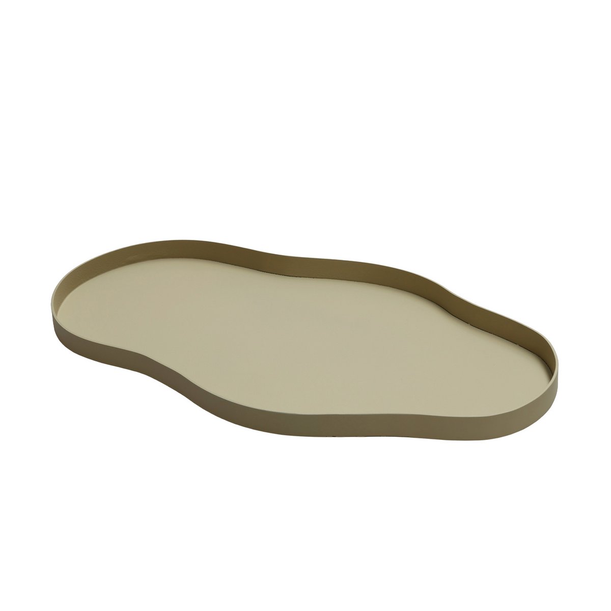 Metalltablett Bauru Beige 44 × 25 oder 66 × 37,5 cm