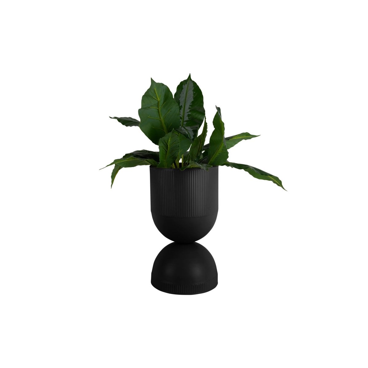 Blumentopf Tonar Groß Schwarz 45 cm – Pflanztopf aus Eisen