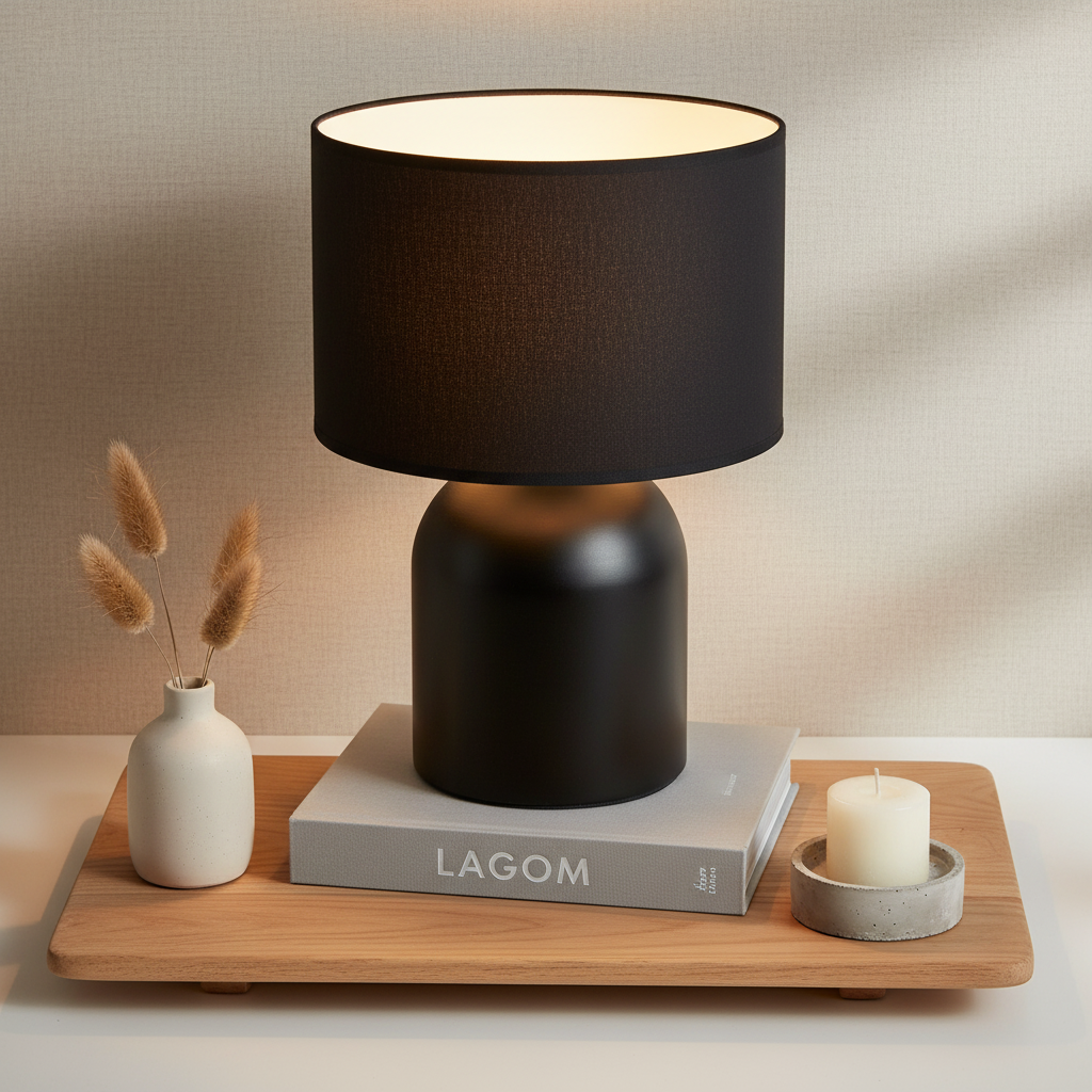ASPEN Tischlampe auf Platte dekoriert