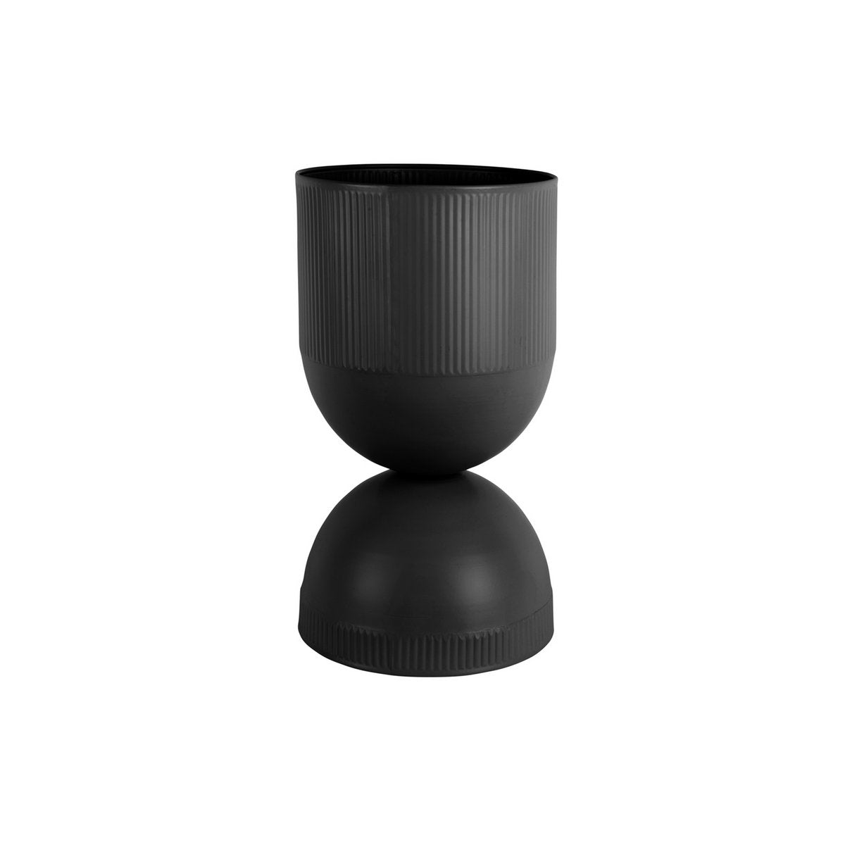 Blumentopf Tonar Groß Schwarz 45 cm – Pflanztopf aus Eisen