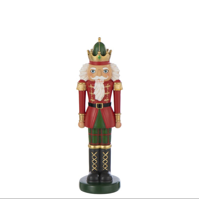Weihnachtsfigur Nussknacker Figur S Polyresin rot grün