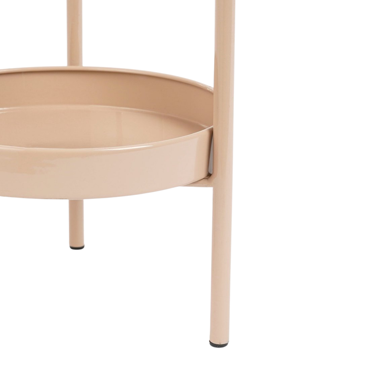 Blumentopf auf Ständer Metall beige