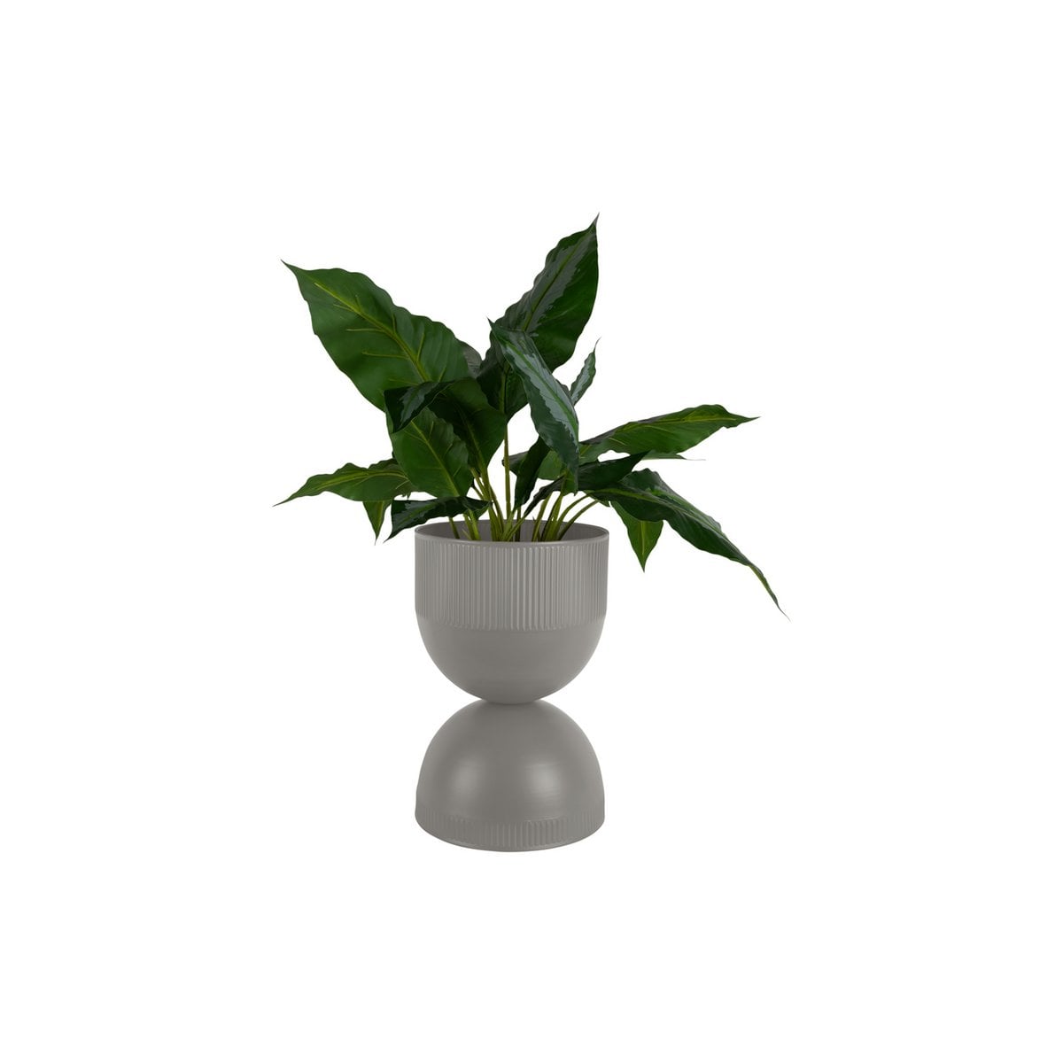 Blumentopf Tonar Medium Grau 39 cm – umkehrbarer Pflanztopf aus Eisen