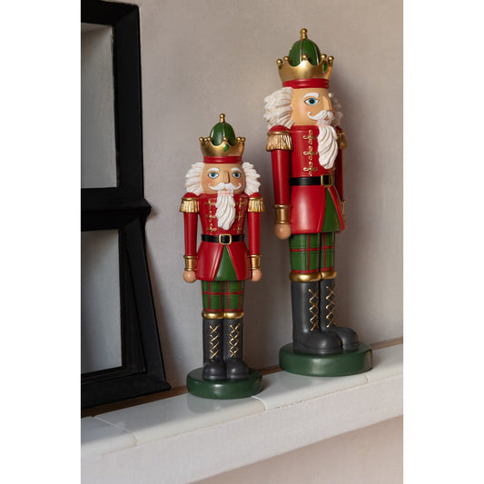 Weihnachtsfigur Nussknacker Figur S Polyresin rot grün