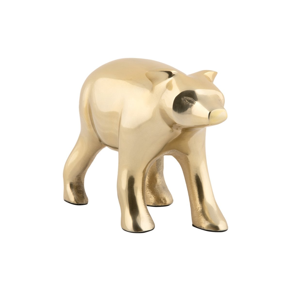 Bärenfigur Gold 15 cm – glänzende Dekofigur von Present Time