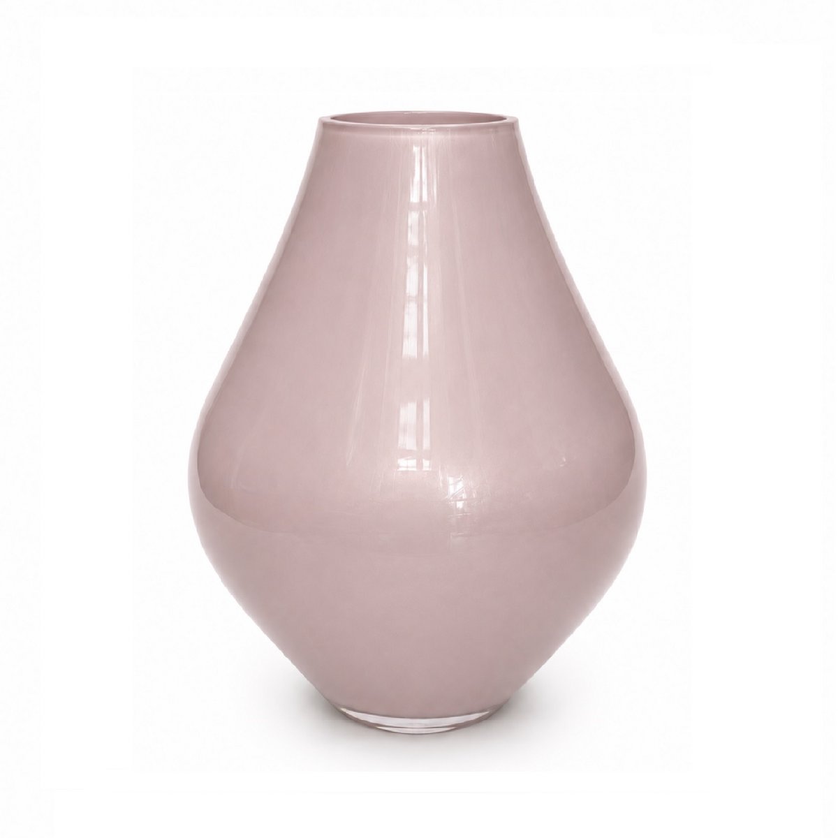 Glasvase Lesse Metallic Pastellrosa Ø 19 oder 22 cm