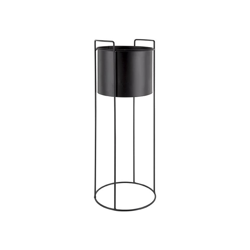 Pflanzentopf-Set Schwarz 80 cm – Pflanzgefäß aus Eisen