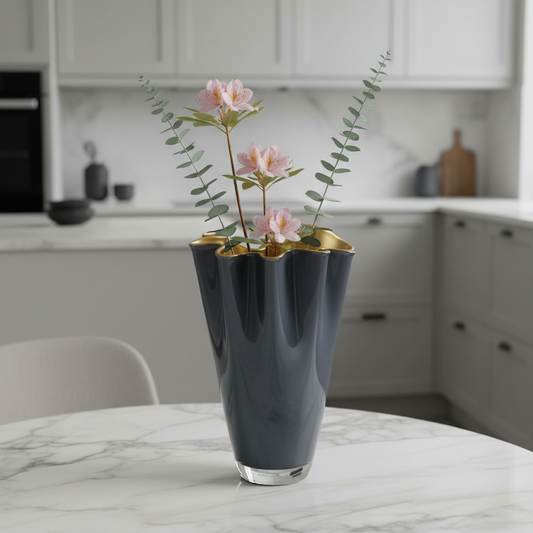 Signature vase glass two-tone