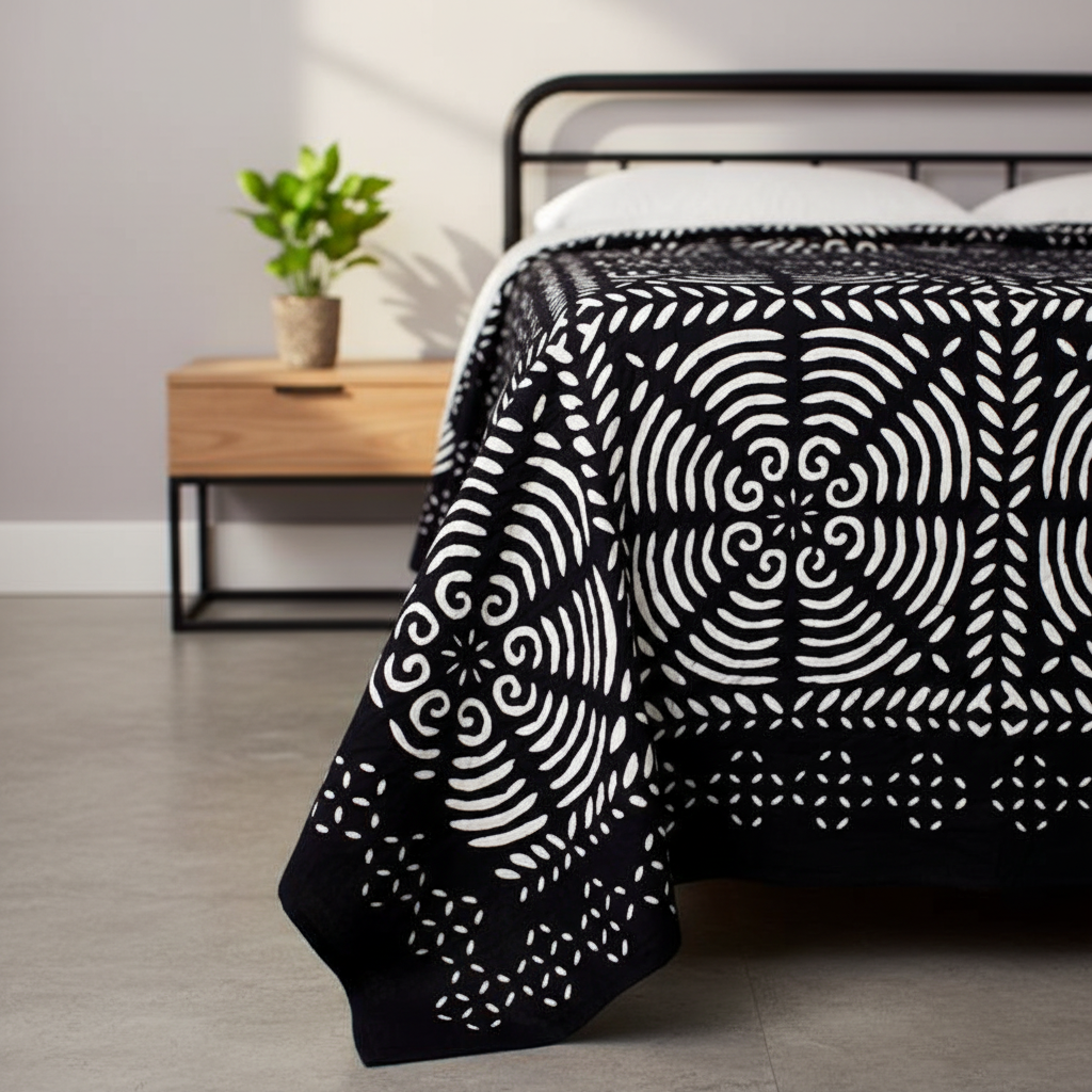 Indradanush Tagesdecke TD3-M208 Detailansicht