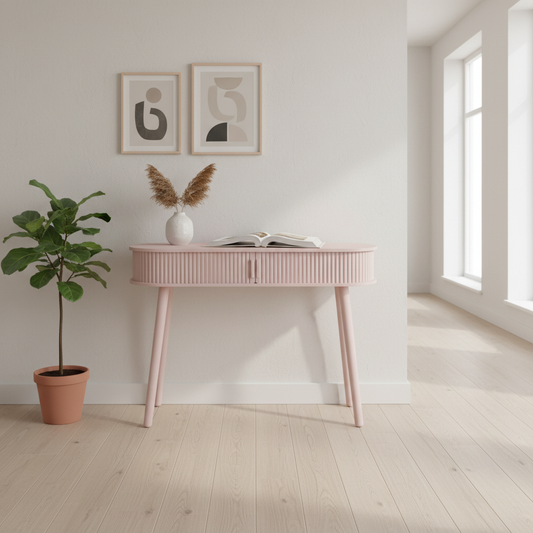 Skandinavisches Katalogbild - Rosa Konsole